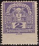Austria 1920 Numbers 2 H Violet Scott P29. Austria p29m. Uploaded by susofe